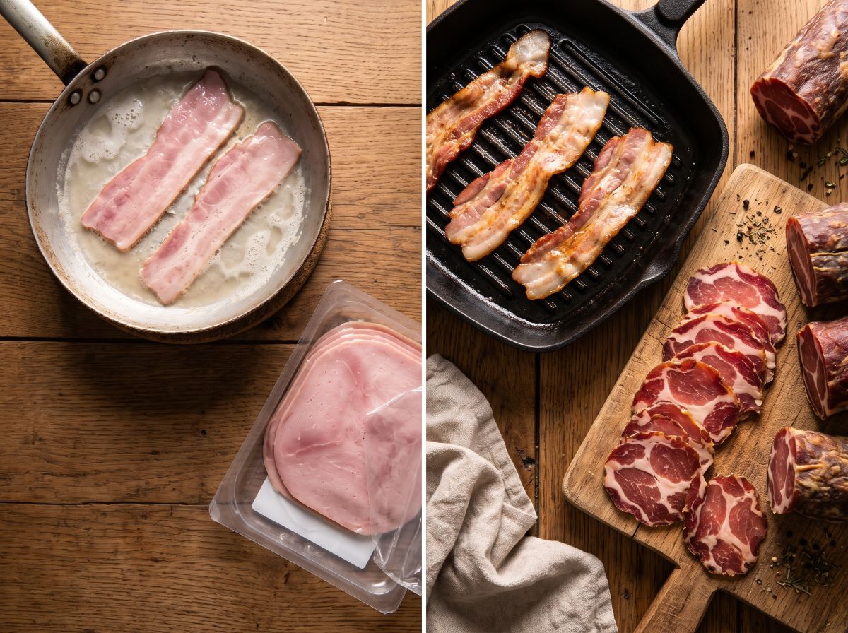 comparaison charcuterie industrielle et charcuterie artisanale