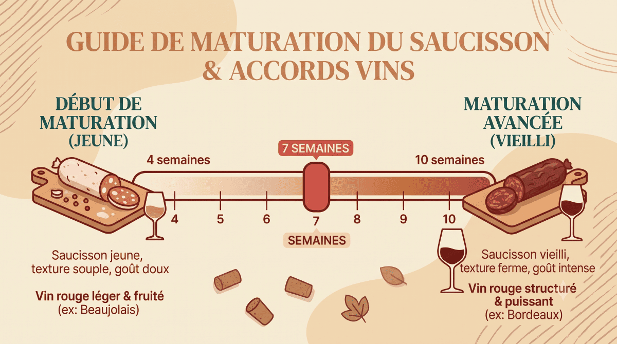guide maturation saucisson accords vins.