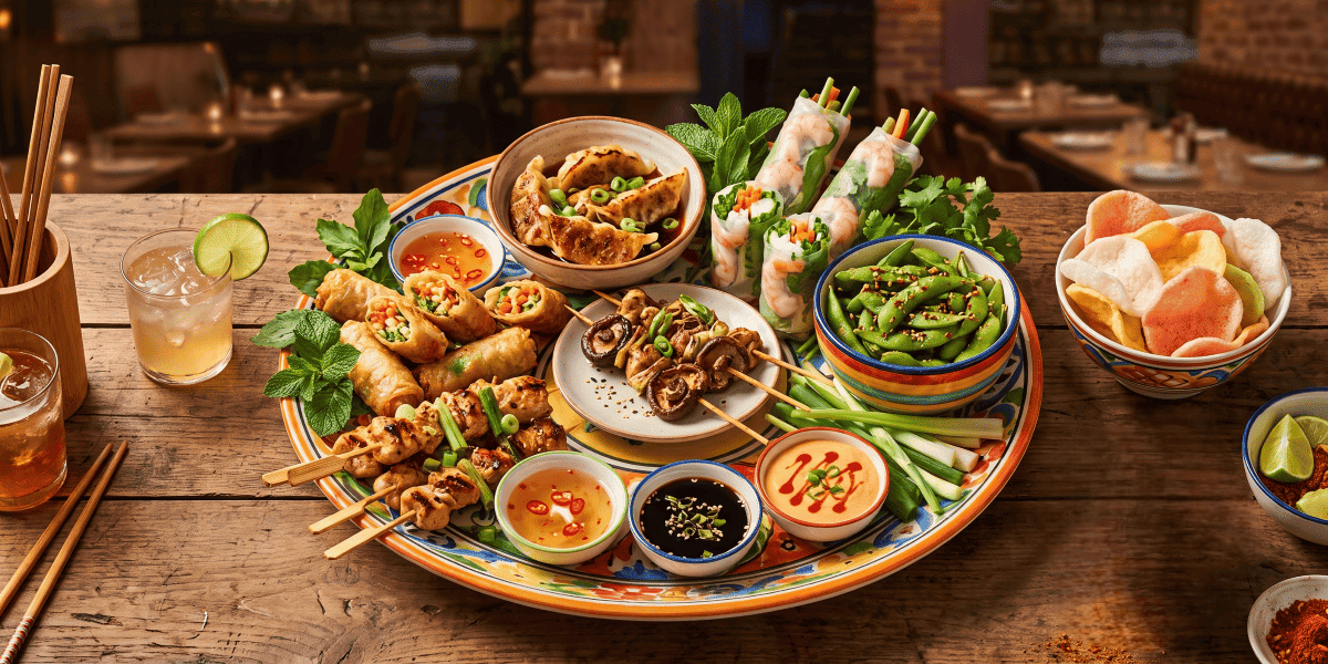 plateau apéro street food asian